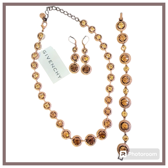 Givenchy Gold and Brown Necklace Set - Picture 10 of 10